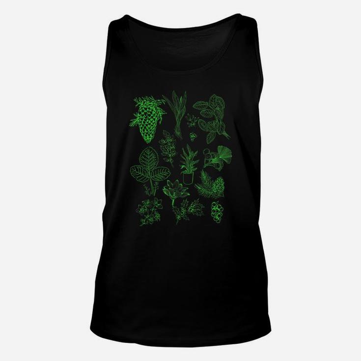 Inspired Beautiful Flower Botanical Floral Chart Unisex Tank Top