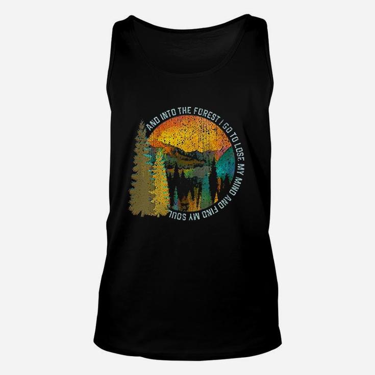 Into The Forest I Go Hiking Nature Lover Camping Gift Unisex Tank Top