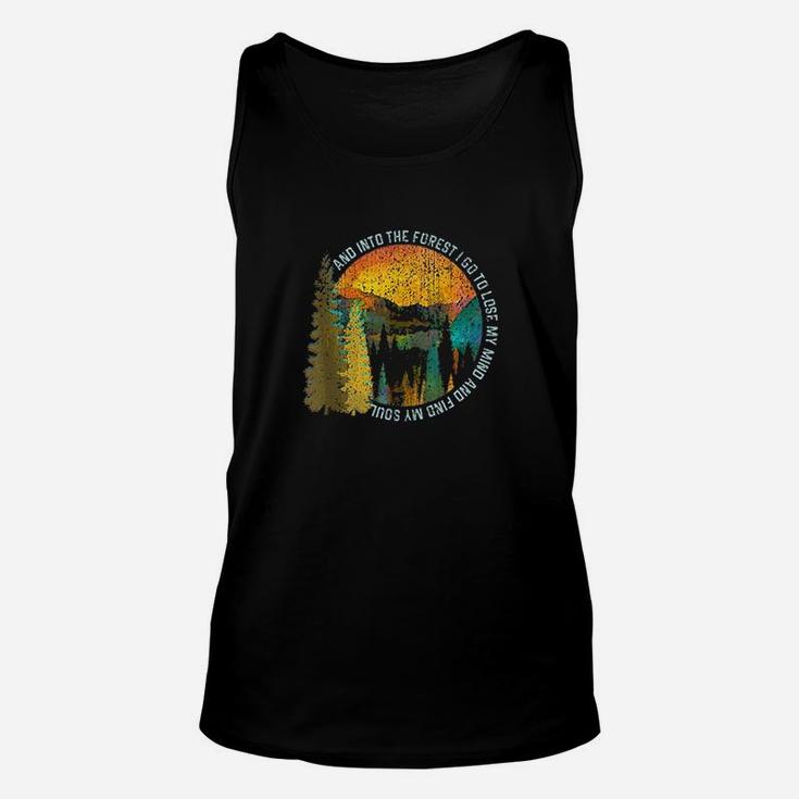 Into The Forest I Go Hiking Nature Lover Camping Gift Unisex Tank Top