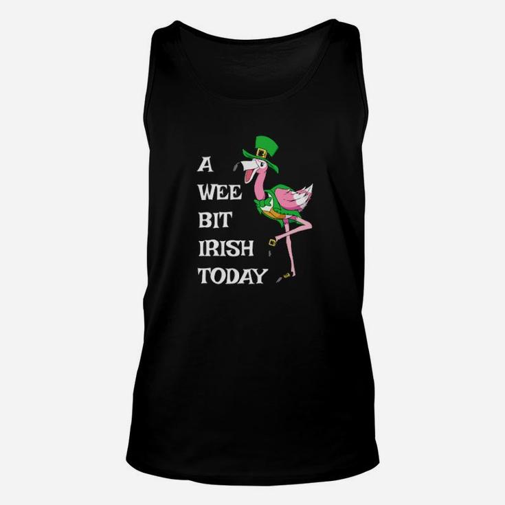 Irish Flamingo Saint Patricks Day Leprechaun Hat Bird Unisex Tank Top