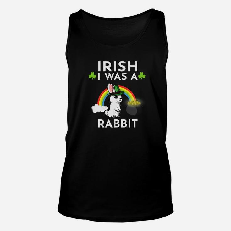Irish I Was A Rabbit Leprechaun St Patricks Day Unisex Tank Top
