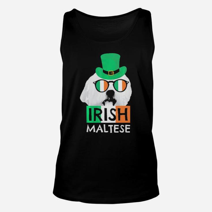 Irish Maltese   St Patricks Day  For Dog Lovers Unisex Tank Top