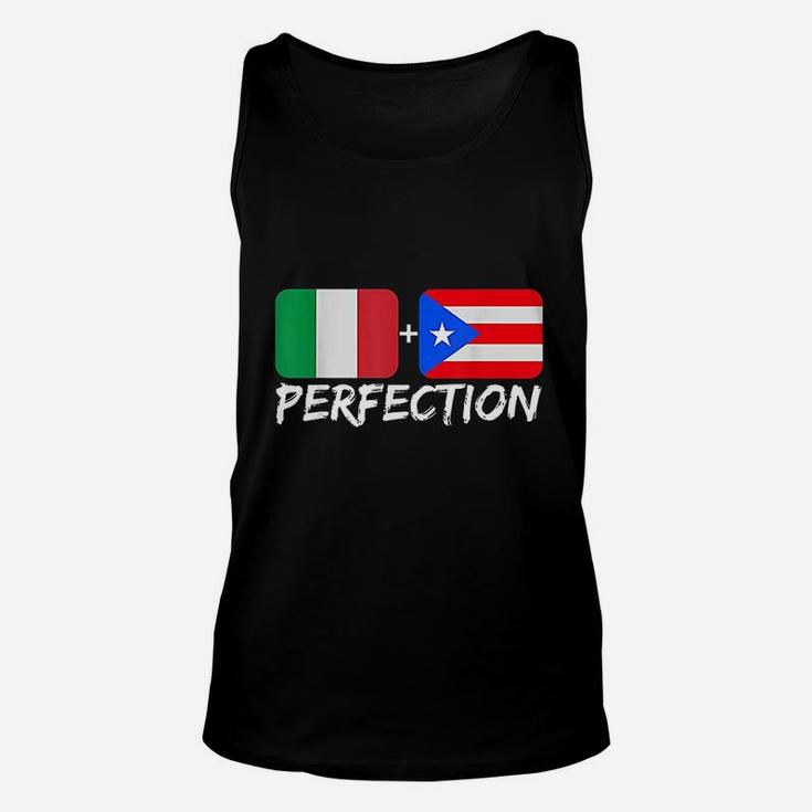 Italian Plus Puerto Rican Perfection Heritage Gift Unisex Tank Top