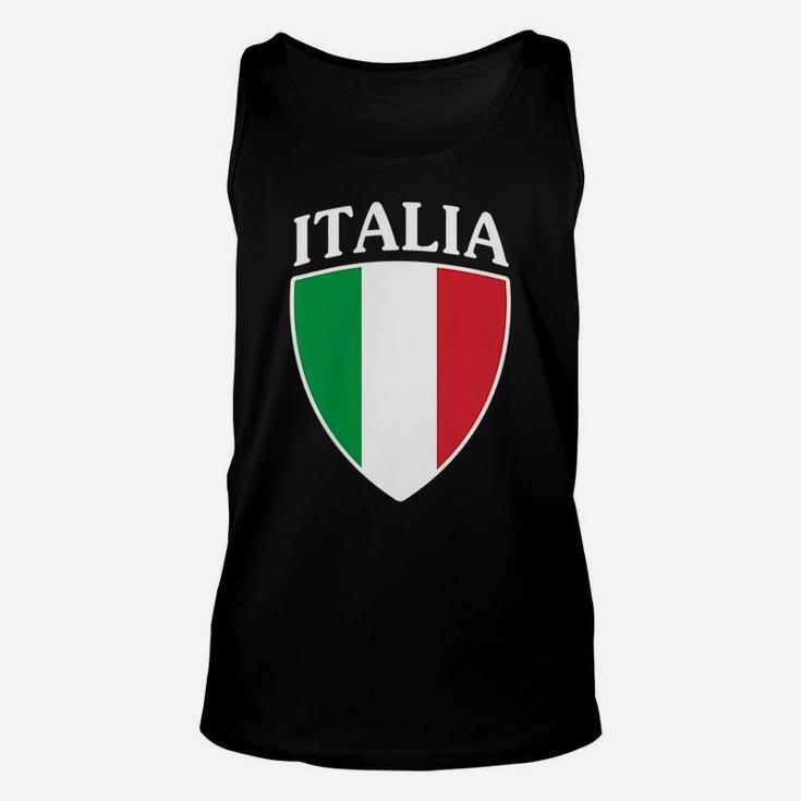 Italy Flag Crest Italia Italian Family Gift Unisex Tank Top