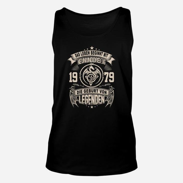 Jahrgang 1979 Legendäres Geburtstags-Unisex TankTop, Retro Design