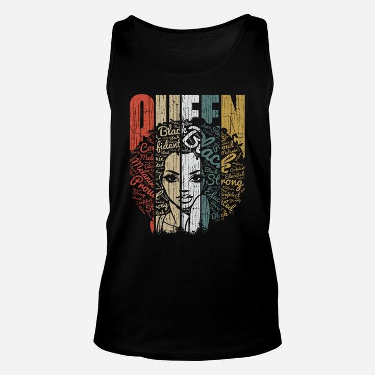 January Birthday Shirts For Women - Black African Queen Gift Sweatshirt Unisex Tank Top