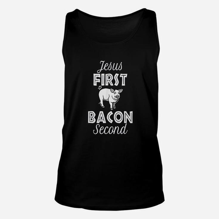 Jesus First Bacon Second Unisex Tank Top