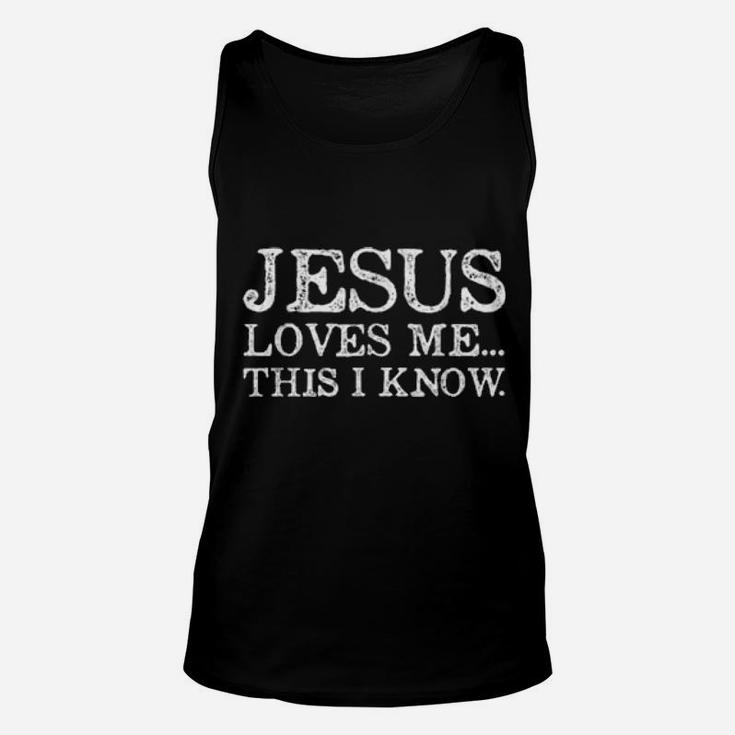 Jesus Loves Me This I Know Christians Unisex Tank Top