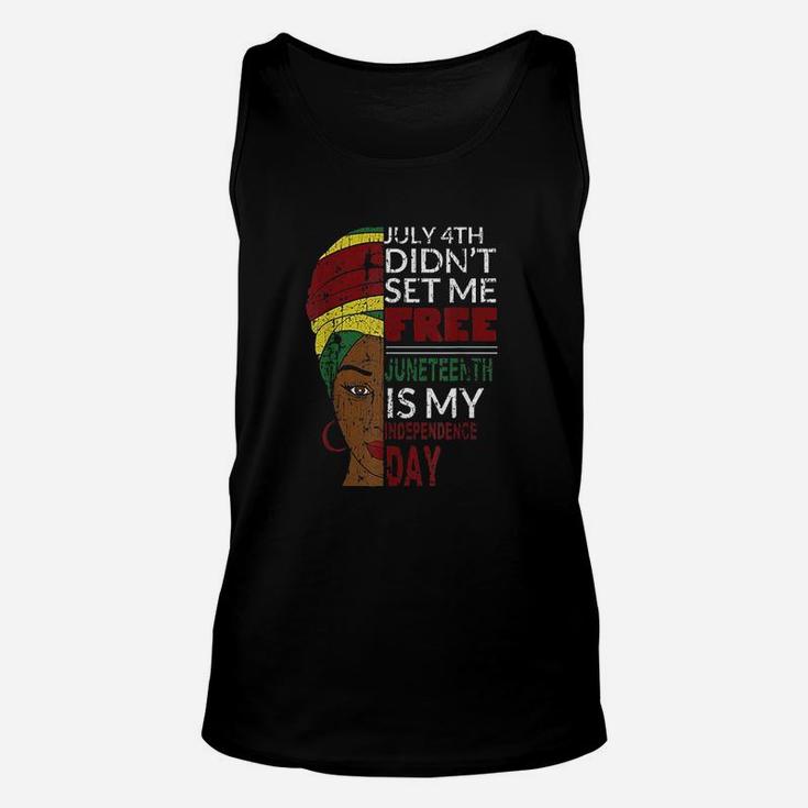 Juneteenth Is My Independence Day Unisex Tank Top