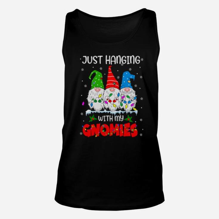 Just Hanging With My Gnomies Ugly Xmas Costume Unisex Tank Top