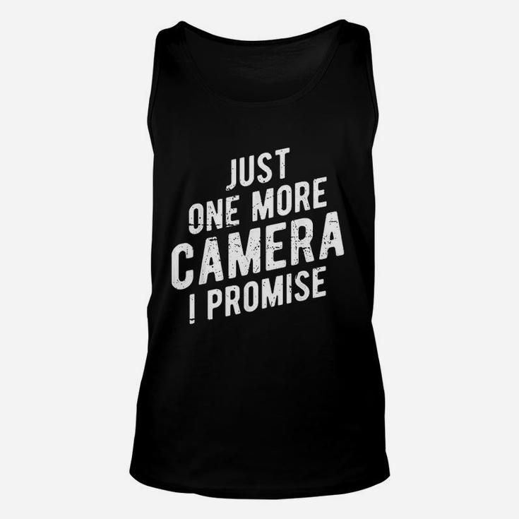 Just One More Camera I Promise Photographer Job Unisex Tank Top