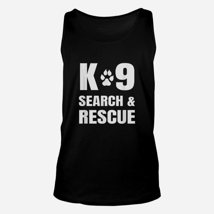 K9 Search And Rescue K9 Sar Dog Paw Canine Handler Unit Unisex Tank Top