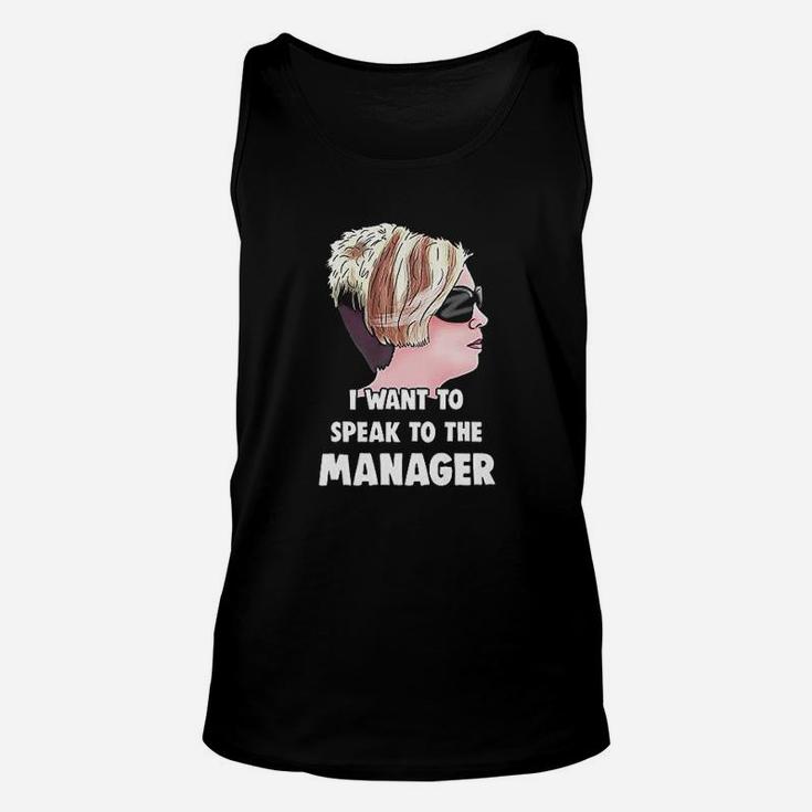 Karen  I Want To Speak To The Manager Haircut Meme Unisex Tank Top