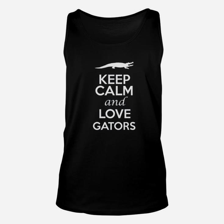 Keep Calm And Love Gators Animals Unisex Tank Top