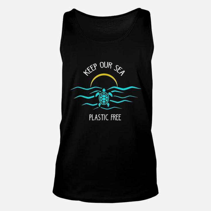 Keep Our Sea Plastic Free Save The Ocean Unisex Tank Top
