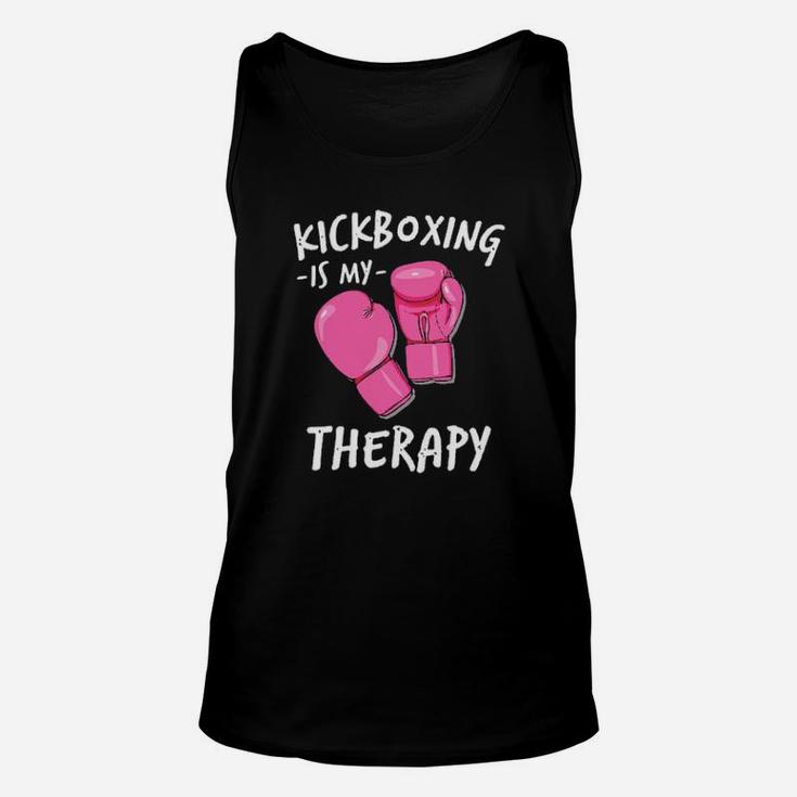 Kickboxing Is My Therapy Unisex Tank Top