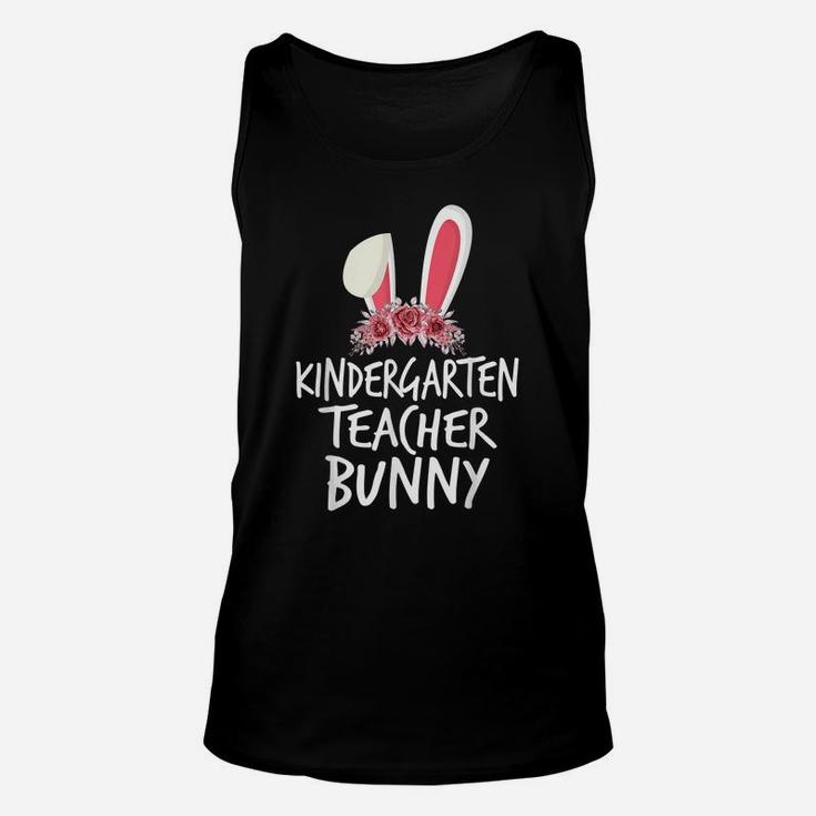 Kindergarten Teacher Bunny Ear Flower Matching Easter Outfit Unisex Tank Top