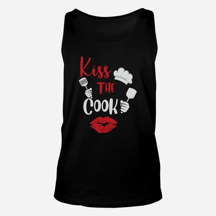 Kiss The Cook Gift For Valentine Happy Valentines Day Unisex Tank Top