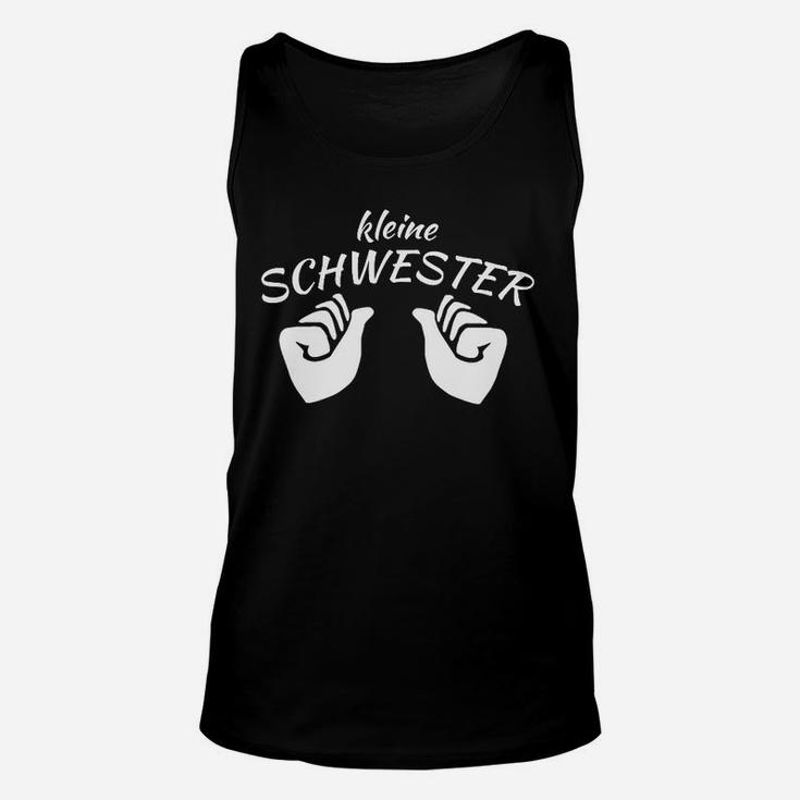 Kleine Schwester Unisex TankTop in Gebärdensprache, Schwarzes Tee für Geschwister