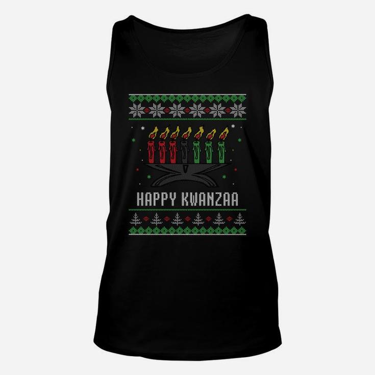 Kwanzaa Candles Ugly Christmas Sweater Style Sweatshirt Unisex Tank Top