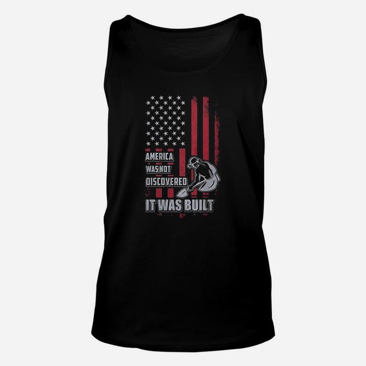 Laborer America Was Not Discovered It Was Built Laborer Unisex Tank Top