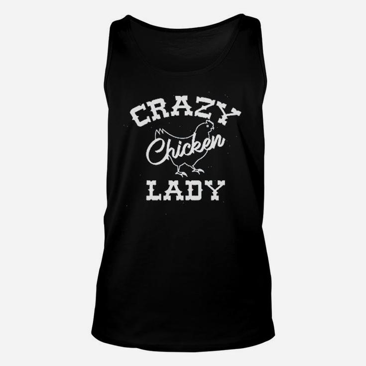 Ladies Crazy Chicken Lady Unisex Tank Top