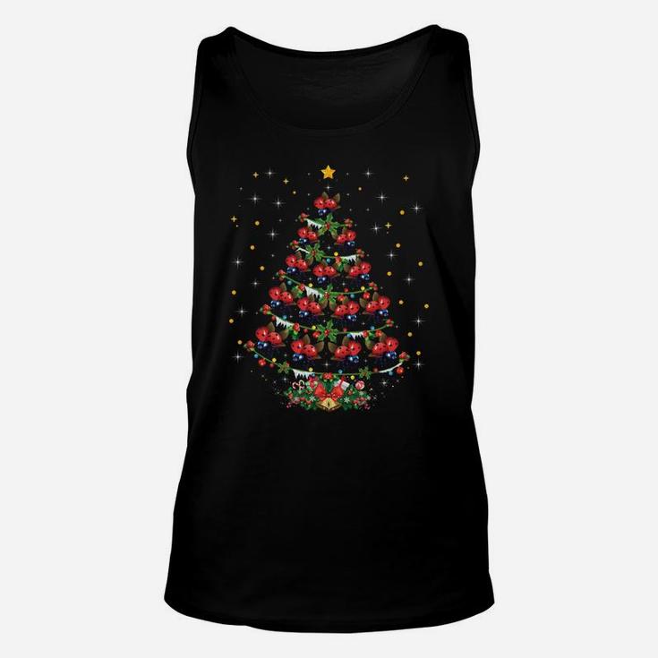 Ladybug Animal Lover Xmas Gift Ladybug Christmas Tree Sweatshirt Unisex Tank Top