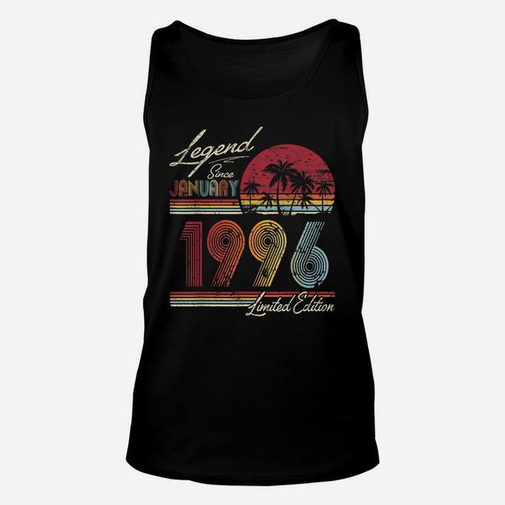 Legend Since January 1996 24Th Birthday Gift 24 Years Old Unisex Tank Top