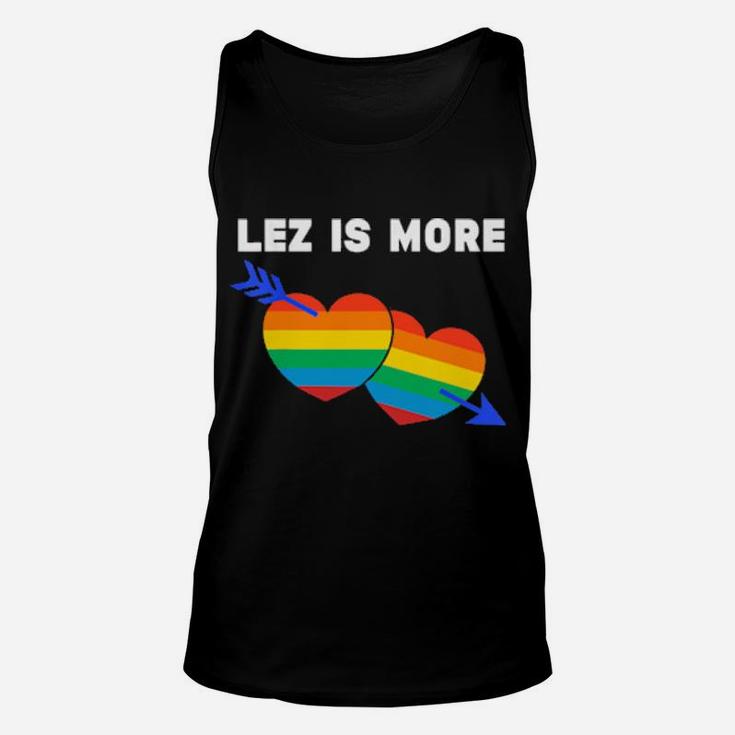 Lesbian Flag Rainbow Pride Lez Hearts Valentines Day Unisex Tank Top