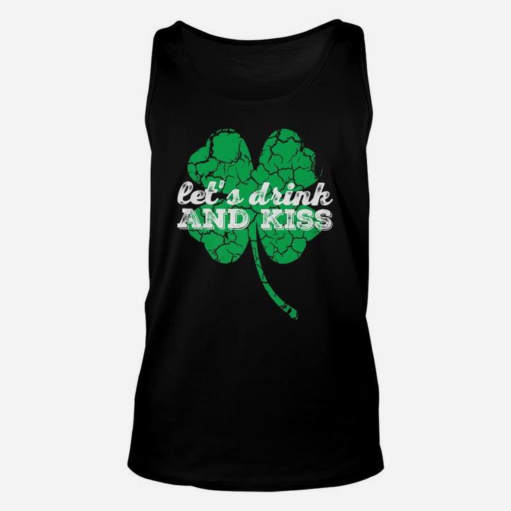 Let's Drink Kiss St Patrick's Day Premium Tshirt For Women Unisex Tank Top