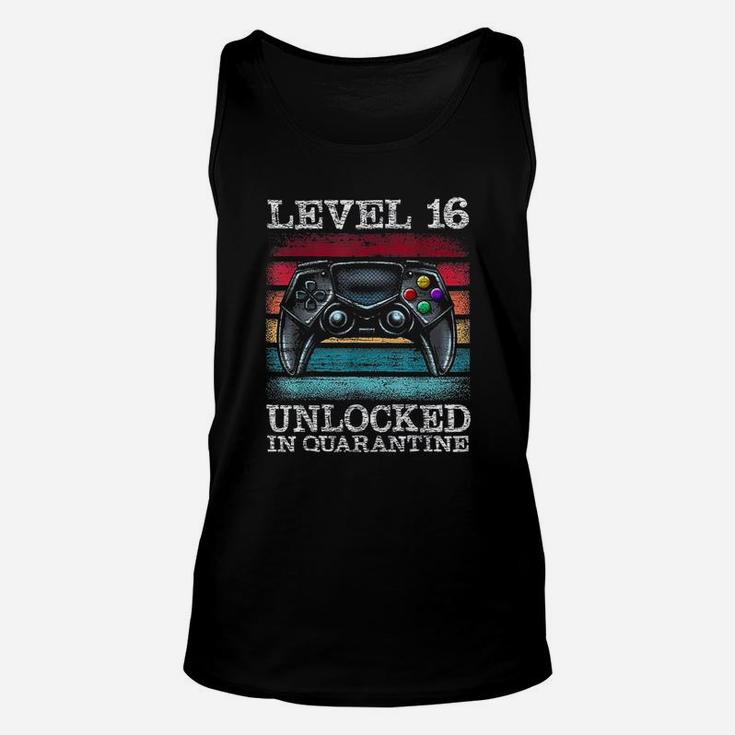 Level 16 Unlocked Gamer 16Th Birthday Teenager Unisex Tank Top