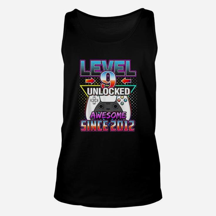 Level 9 Unlocked Awesome 9 Video Game Unisex Tank Top