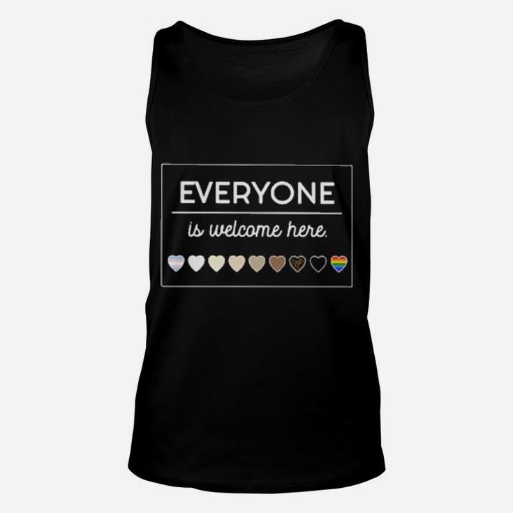 Lgbt Everyone Is Welcome Here Unisex Tank Top