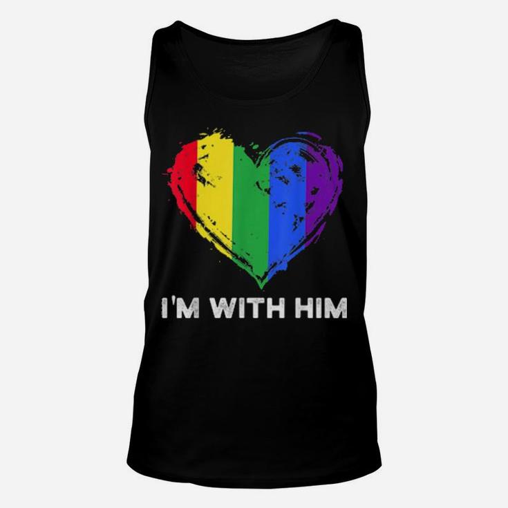 Lgbt Flag Rainbow Pride Him Valentines Day Unisex Tank Top