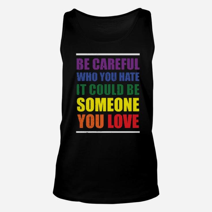 Lgbt Funny Rainbow Slogan Gay Pride Lesbian Gift Unisex Tank Top