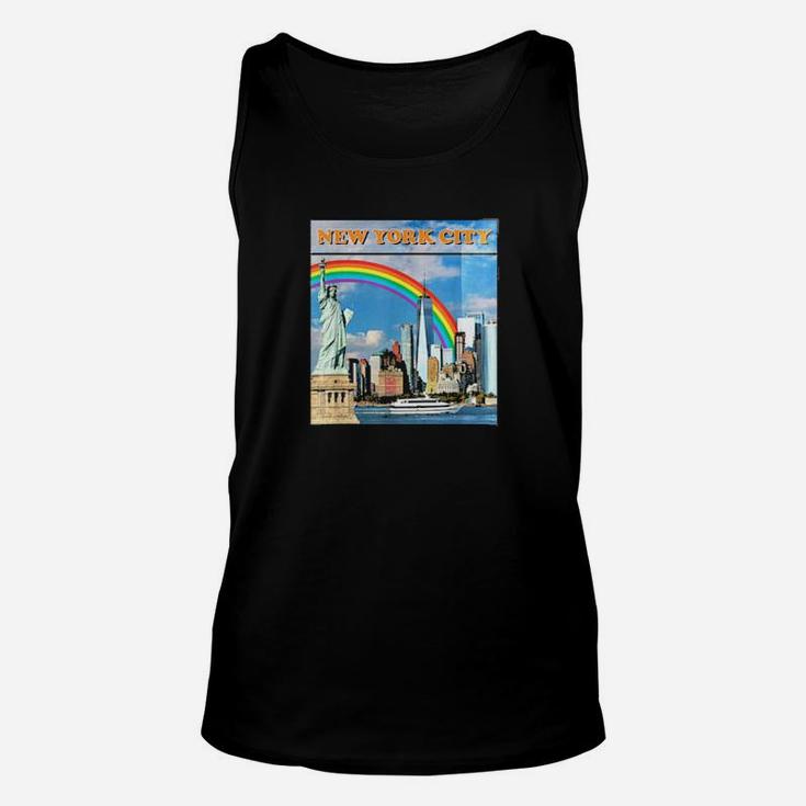 Lgbtq New York City Vintage Gay Pride Rainbow Design Unisex Tank Top