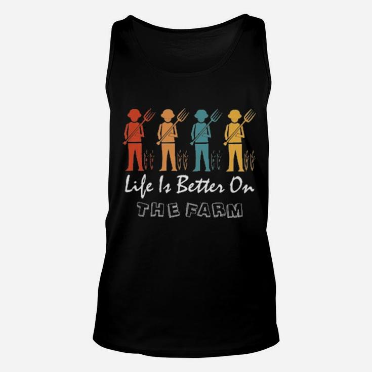Life Is Better On The Farm Unisex Tank Top