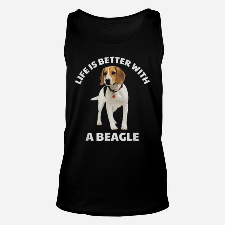 Life Is Better With A Beagle Unisex Tank Top