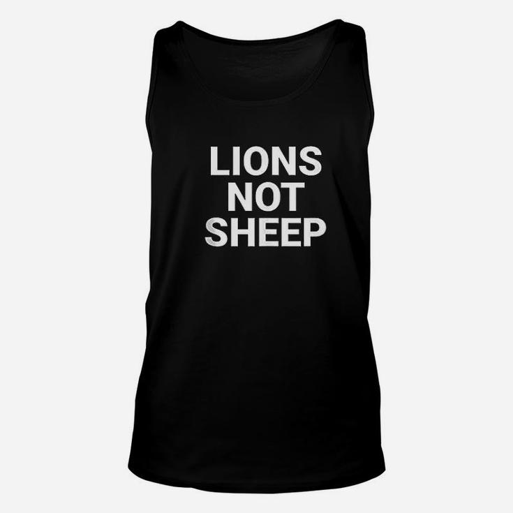 Lions Not Sheep Unisex Tank Top