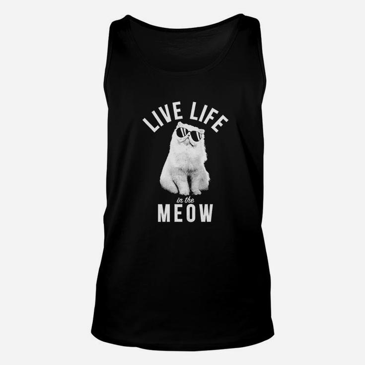 Live Life In The Meow Unisex Tank Top