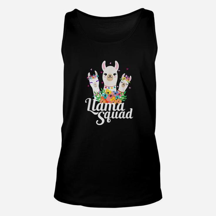 Llama Squad Funny Cute Llama Matching Unisex Tank Top