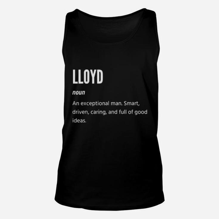 Lloyd  Noun  An Exceptional Man Unisex Tank Top