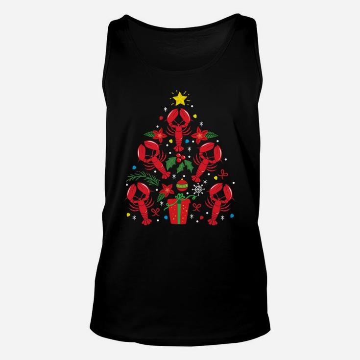 Lobster Christmas Ornament Tree Funny Xmas Gift Sweatshirt Unisex Tank Top