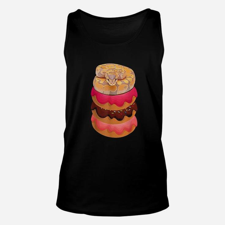 Lovers Ball Python With Doughnuts Unisex Tank Top