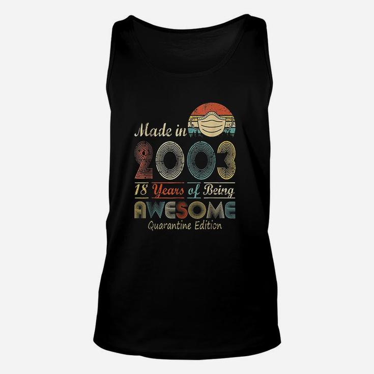 Made In 2003 18Th Birthday 18 Years Old Unisex Tank Top