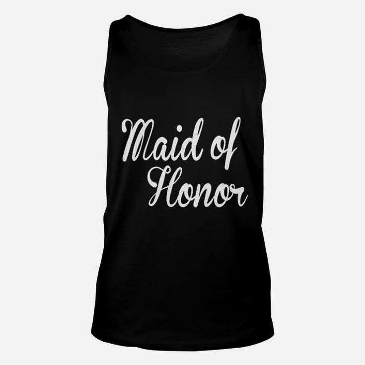 Maid Of Honor Wedding Bachelorette Party Designs  Unisex Tank Top