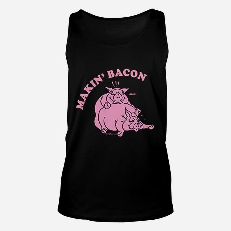 Making Bacon Pig Unisex Tank Top