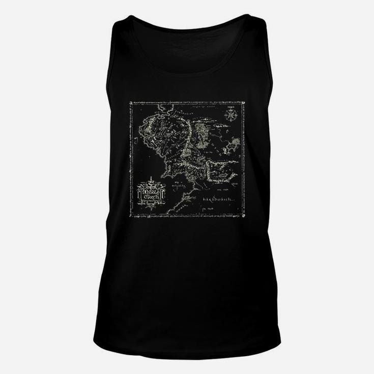 Map Of Middle Earth Unisex Tank Top