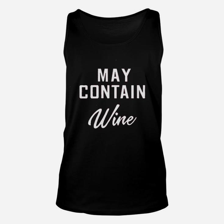 May Contain Wine Unisex Tank Top