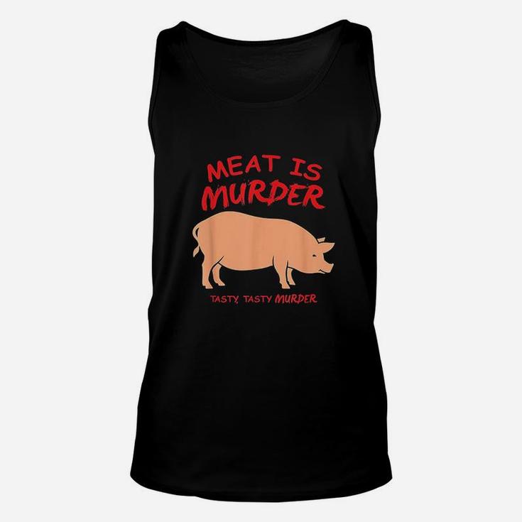 Meat Is Murder Tasty Murder Bacon By Zany Unisex Tank Top